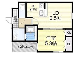 アイ・パレス1番館 1LDKの間取図画像