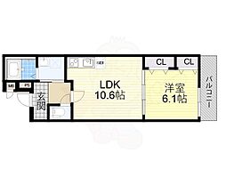 Casa Ciel 1LDKの間取図画像