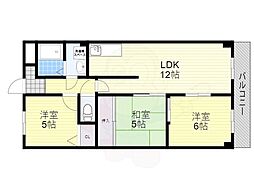 ルモンド・オサカベ 3LDKの間取図画像