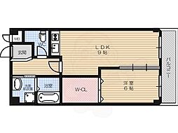 プランドール 1LDKの間取図画像