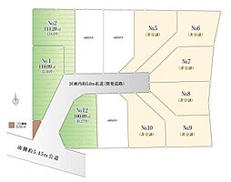 物件画像 建築条件なし売り地　練馬区大泉学園町5丁目　全6区画
