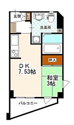 プリマージュ 1DKの間取図画像