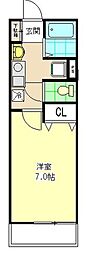 ソフィア高砂 1Kの間取図画像