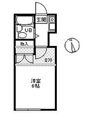 レオパレス司ハウス辻堂 1Kの間取図画像