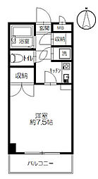 イーストピーク5ビル 1Kの間取図画像