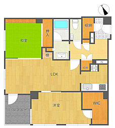ライオンズマンション麹町 2LDKの間取図画像