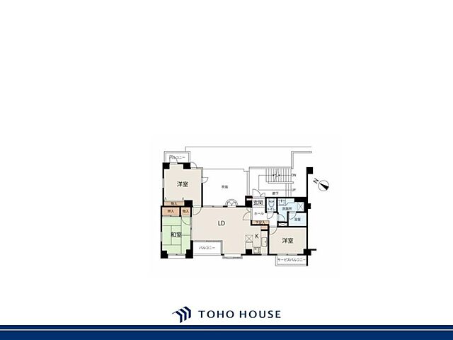 間取り ブライトコート国立 2階/-