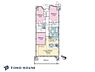 間取り：対面式キッチンが採用されたLDK。寒い季節に重宝する床暖房も備えつけられています。