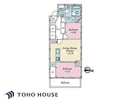 レイアウトを考えやすい間取りです。お好みの家具を配置して、心地よい空間をおつくりください。