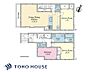 区画図：(建物プラン例)プラン建物価格：1600万円/プラン建物面積：89.91m2