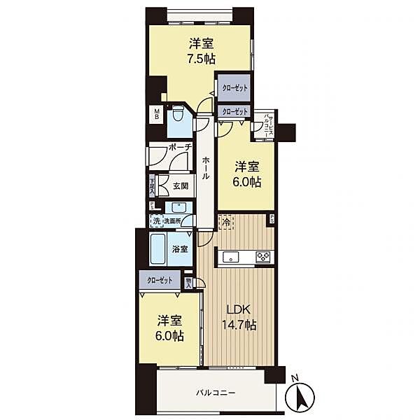 間取りを拡大表示
