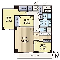 東本郷マンション 2SLDKの間取図画像