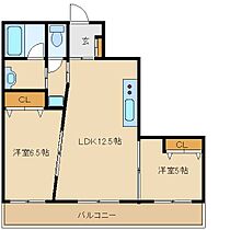 兵庫県尼崎市大物町２丁目（賃貸マンション2LDK・1階・50.20㎡） その2