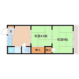 第二銀栄マンション 3階/-