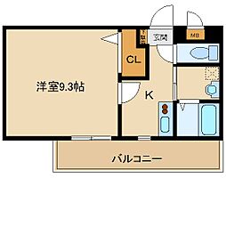 SHIKOKU8 1Kの間取図画像