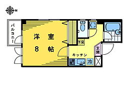 コンフォート中野 1Kの間取図画像