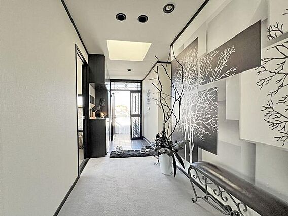 ゆとりある廊下...