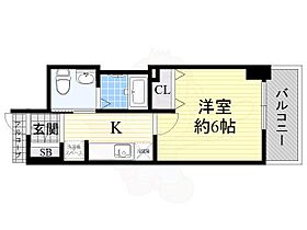 大阪府大阪市浪速区大国２丁目16番23号（賃貸マンション1K・4階・20.82㎡） その2