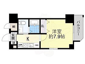 大阪府大阪市中央区北浜２丁目1番9号（賃貸マンション1K・7階・24.86㎡） その2