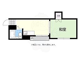 シャトー杉本 1DKの間取図画像