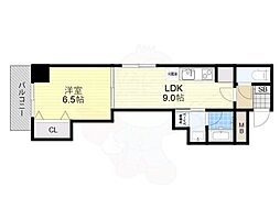 MELLTHEATER鈍色の風 1LDKの間取図画像