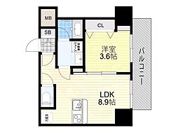 ブエナビスタ難波サウスタワー 7階/-
