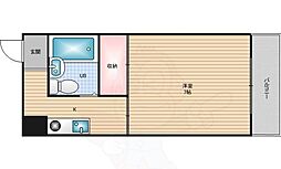 アメニティ敷津 1Kの間取図画像