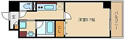 ラヴィーユ1930 1Kの間取図画像