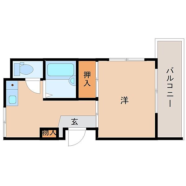 カサクレモナ西館 ｜兵庫県尼崎市南塚口町２丁目(賃貸マンション1K・2階・26.18㎡)の写真 その2