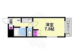 アメニティK.Sパート3 1Kの間取図画像