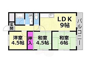 野崎スカイハイツ  ｜ 大阪府大東市深野５丁目（賃貸マンション3LDK・4階・55.00㎡） その2