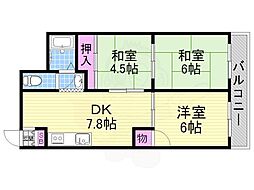 ハイツ西川 3階/-
