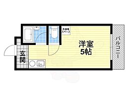 レナジア大東 ワンルームの間取図画像