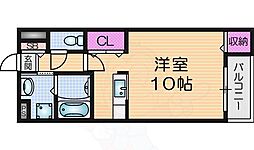ING.1 ワンルームの間取図画像