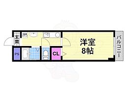 マンショントミー 1Kの間取図画像