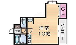 グリーンメイツ ワンルームの間取図画像