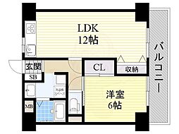 ロベリア弐番館 1LDKの間取図画像