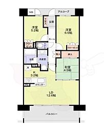 ファインクォーターシティ 3LDKの間取図画像