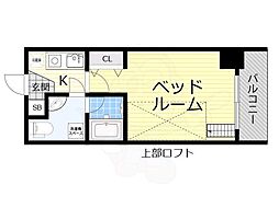 SERENITE中津 1Kの間取図画像