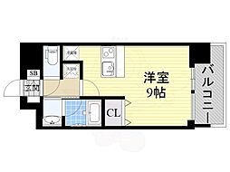 ファーストステージ福島パークサイド 1Kの間取図画像