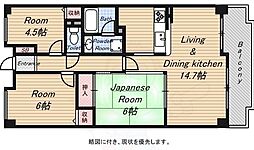 グランドメゾン江戸堀 3LDKの間取図画像