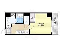 reA.first 1Kの間取図画像