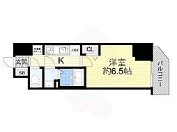 プレサンス福島吉野MENAGE 1Kの間取図画像