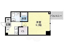 HS梅田EAST 1Kの間取図画像