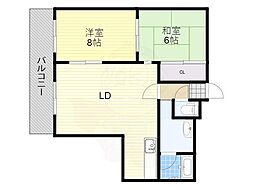 ナヴィール岩船 2LDKの間取図画像