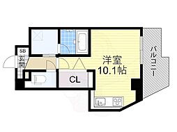 アルグラッド野田阪神 1Kの間取図画像