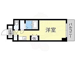 ファーストリバー ワンルームの間取図画像