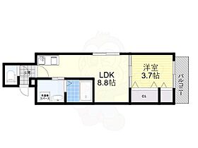 大阪府大阪市東住吉区照ケ丘矢田２丁目（賃貸アパート1LDK・1階・30.11㎡） その2