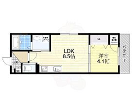 大阪府大阪市東住吉区矢田３丁目（賃貸アパート1LDK・3階・30.89㎡） その2