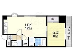 セレネ37 1LDKの間取図画像